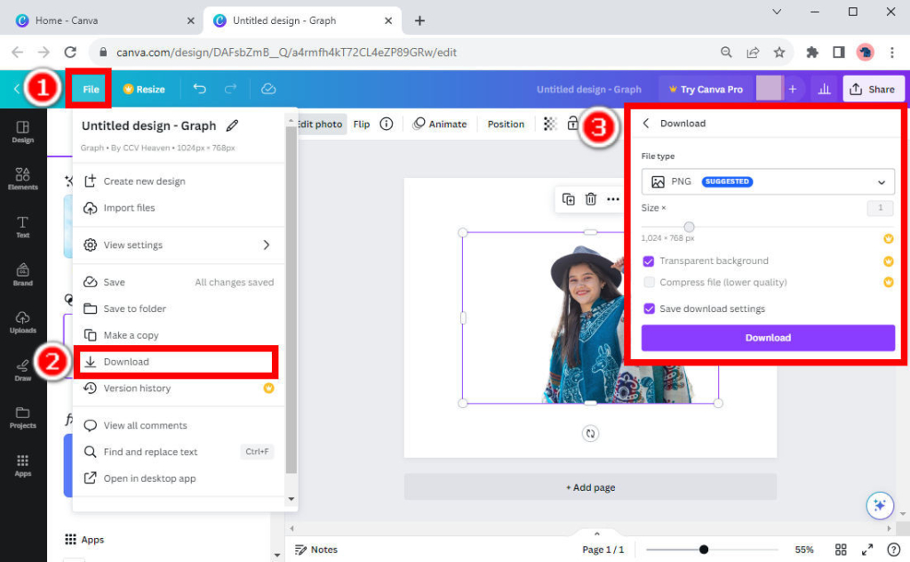 Cara Mendapatkan Background Transparan Di Canva Langkah Mudah