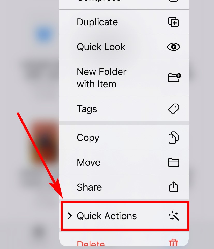 Files Quick Actions