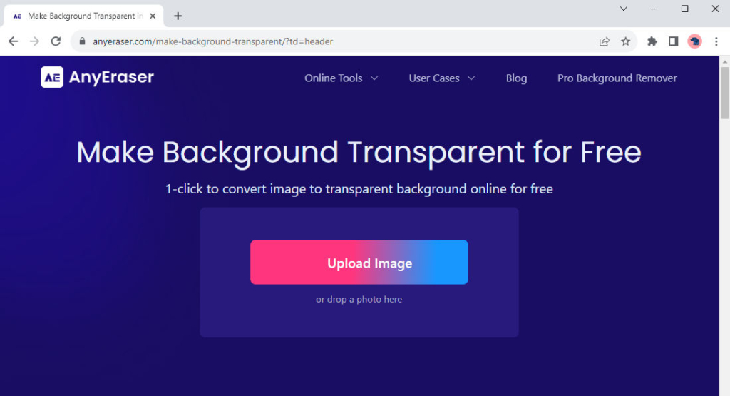 AnyEraser Make Background Transparent for Free