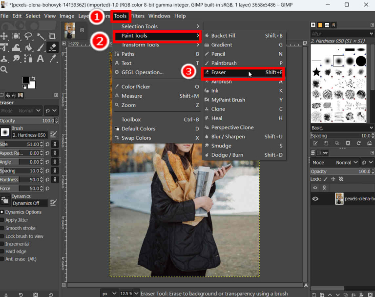 Un guide simple de GIMP : comment rendre l'arrière-plan transparent