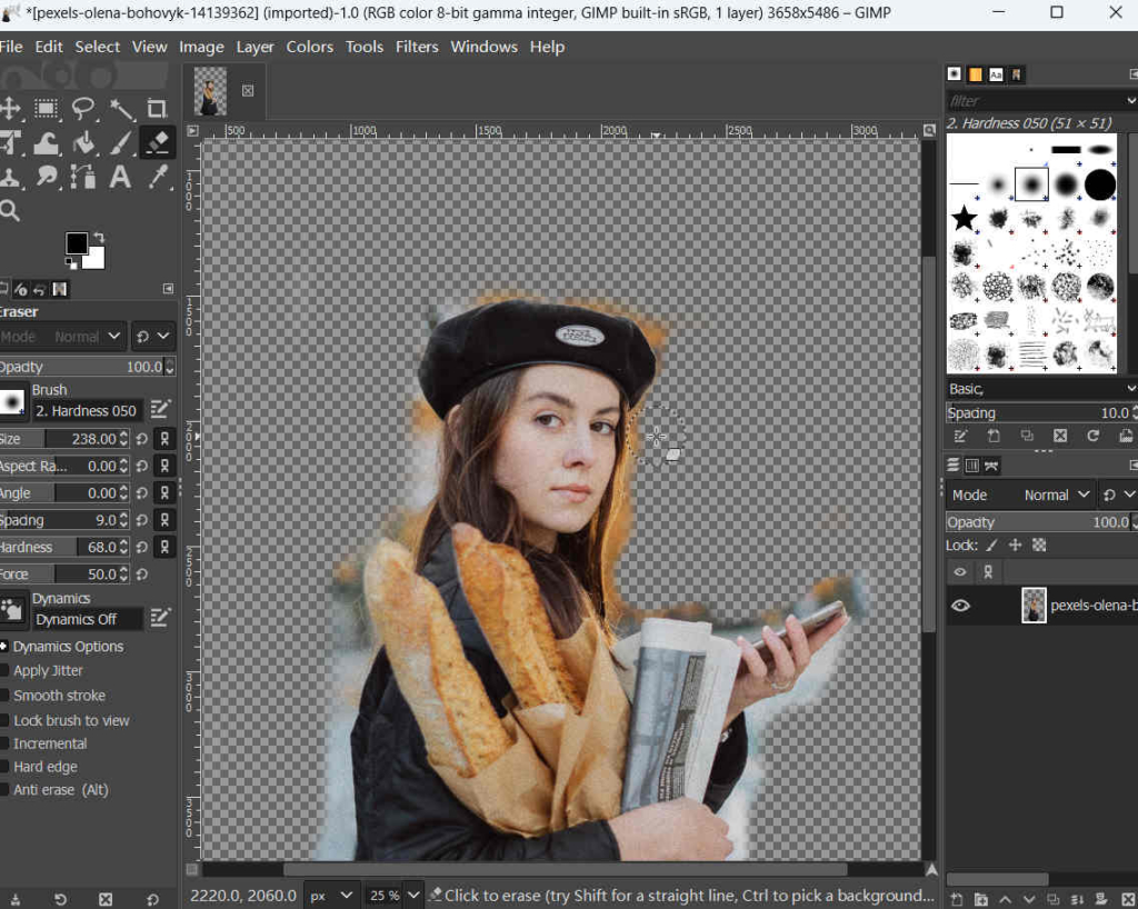 Un guide simple de GIMP : comment rendre l'arrière-plan transparent