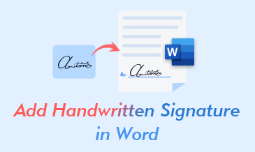 Come aggiungere la firma scritta a mano in Word