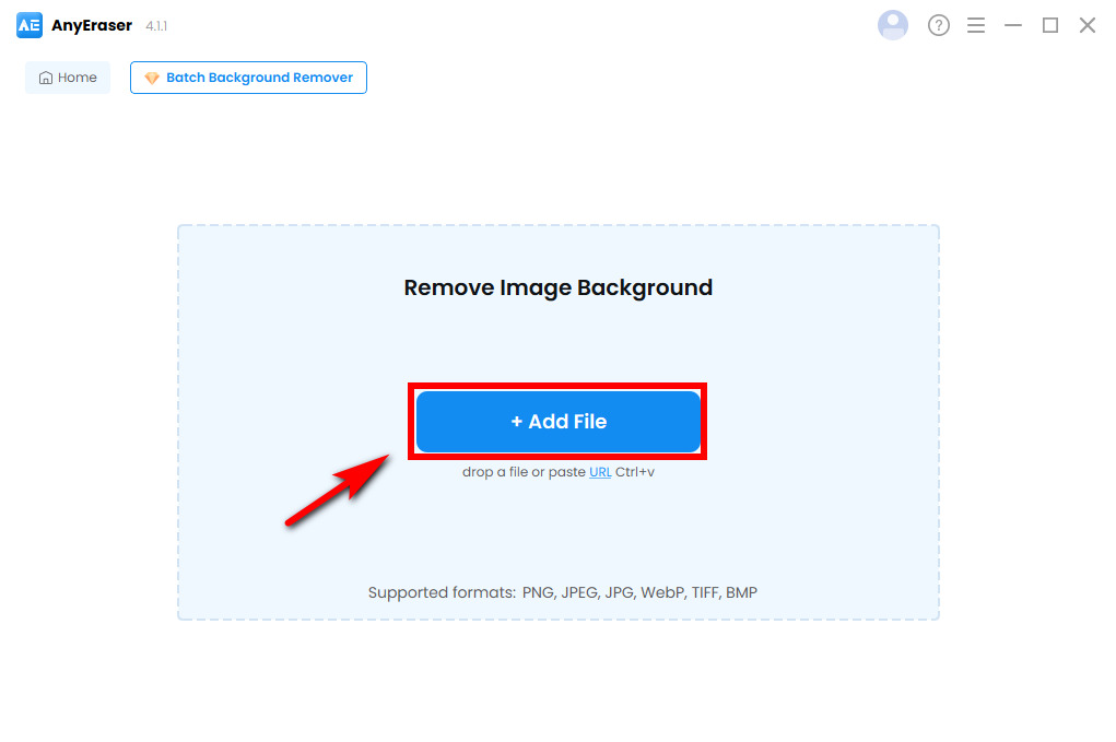 Upload logo image to remove background