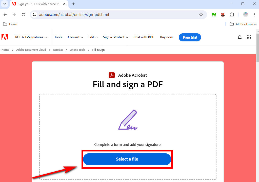 Upload a PDF file