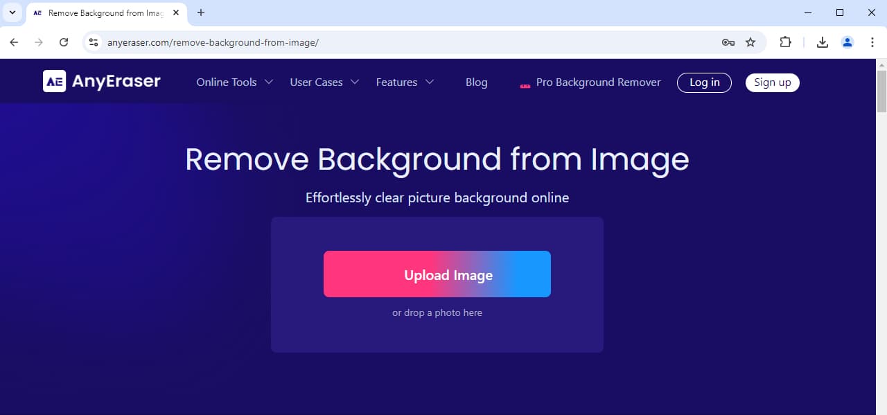 Visite AnyEraser BG Remover