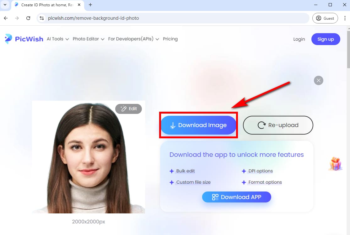 Create passport photo online free